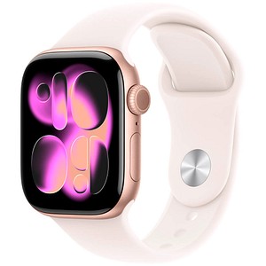 Apple Watch Series 11 42 mm Aluminium (GPS) Sportarmband S/M  blassrosa, roségold