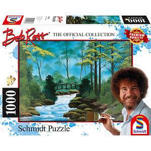 Schmidt Bob Ross Abgelegene Brücke Puzzle, 1000 Teile