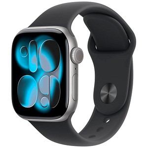 Apple Watch Series 11 42 mm Aluminium (GPS) Sportarmband M/L  schwarz, space gray