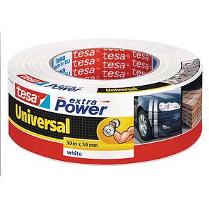 tesa extra Power® Universaltape Gewebeband weiß 50,0 mm x 50,0 m 1 Rolle