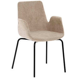 Mayer Besuchersessel myHELIOS hellbraun schwarz Stoff 58,0 x 59,0 x 87,0 cm, 1 St.