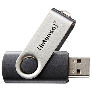 Intenso USB-Stick Basic Line schwarz, silber 64 GB