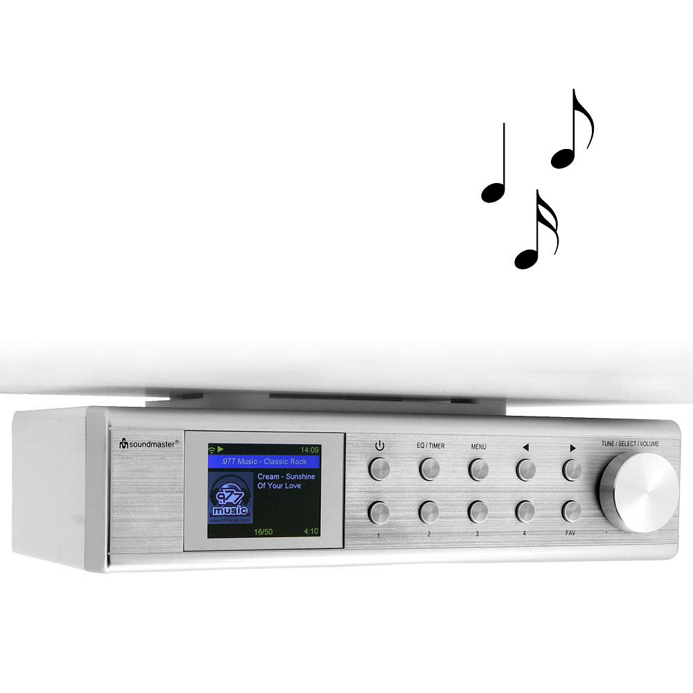 silber ++ IR1500SI büroplus soundmaster Unterbauradio
