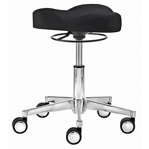 Mayer Arbeitshocker 1299 30 572 schwarz Kunstleder, 1 St.
