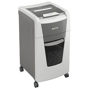 AKTION: LEITZ IQ Autofeed Small Office 300 Aktenvernichter mit Partikelschnitt P-4, 4 x 26 mm, bis 300 Blatt, weiß mit 75 Euro CashBack