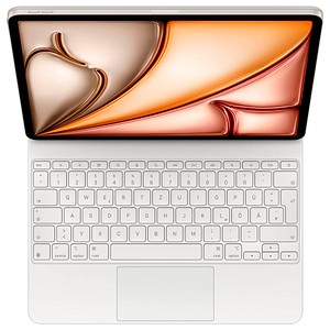 Apple Magic Keyboard Tablet-Tastatur weiß geeignet für Apple iPad Air 13" (M2), Apple iPad Air 13" (M3)