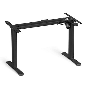 SONGMICS höhenverstellbares Schreibtischgestell schwarz ohne Tischplatte, C-Fuß-Gestell schwarz 110,0 - 155,0 x 60,0 cm