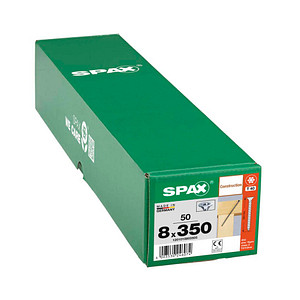 SPAX® Holzbauschrauben T40 Senkkopf WIROX 350mm  x 8 mm, 50 St.