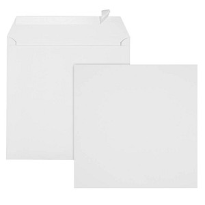 ÖKI Briefumschläge quadratisch ohne Fenster weiß haftklebend 500 St.