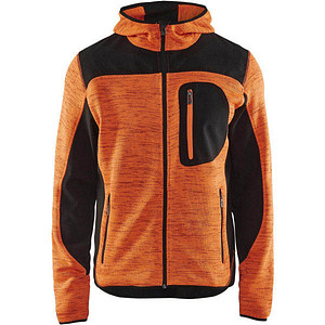 BLAKLÄDER® Herren Strickjacke 4930 orange/schwarz Größe L