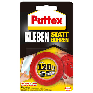 Pattex Kleben statt Bohren doppelseitiges Klebeband 19,0 mm x 1,5 m, 1 St.