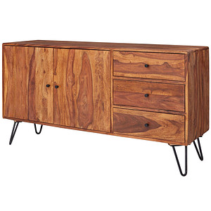 WOHNLING Sideboard, WL5.629 sheesham 145,0 x 40,0 x 75,0 cm, 1 St.