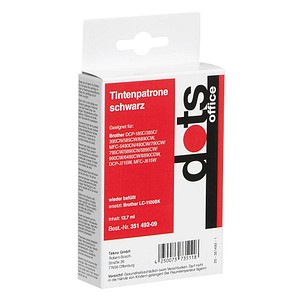 dots schwarz Tintenpatrone ersetzt brother LC-1100BK dots schwarz Tintenpatrone ersetzt brother LC-1100BK