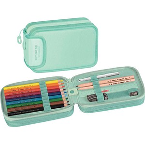 BRUNNEN Federmäppchen befüllt s'maepp Sweet Colour Code mint 34-teilig, 20,0 x 7,5 cm