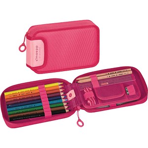 BRUNNEN Federmäppchen befüllt s'maepp Colour Code tulip pink 17-teilig, 20,0 x 4,5 cm