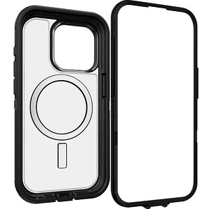 OtterBox Defender Series XT Handy-Cover für Apple iPhone 15 Pro transparent, schwarz