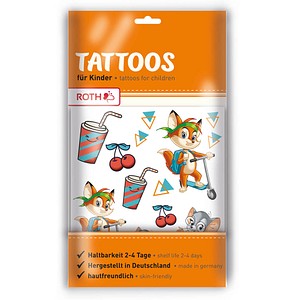 ROTH Klebetattoo Fredo & Fitzi verschiedene Motive, 32 Etiketten