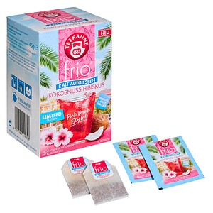 TEEKANNE frio Kokosnuss-Hibiskus Tee 18 Portionen