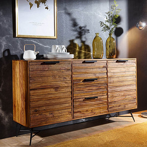 WOHNLING Sideboard, WL5.582 sheesham 160,0 x 40,0 x 88,0 cm