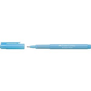 FABER-CASTELL Broadpen Pastel Fineliner blau 0,8 mm, 1 St.