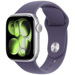 Apple Watch Series 11 42 mm Aluminium (GPS) Sportarmband M/L  nebelviolett, silber