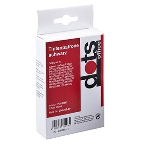 dots schwarz Tintenpatrone ersetzt Canon PGI-5 BK dots schwarz Tintenpatrone ersetzt Canon PGI-5 BK