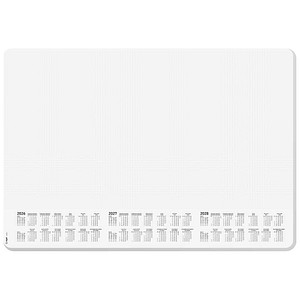 SIGEL Schreibtischunterlage Dotted 2026/2027/2028 weiß/schwarz Papier 59,5 x 41,0 cm, 30 Blatt