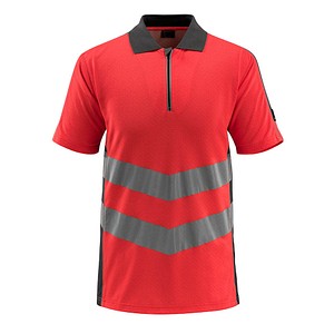 MASCOT® unisex Warnschutz Shirt Murton rot, dunkelanthrazit Größe XL