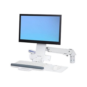 ergotron Monitor-Maus-Tastatur-Halterung StyleView 45-266-216 weiß für 1 Monitor, 1 Tastatur, 1 Maus, 1 Scanner, Wandhal