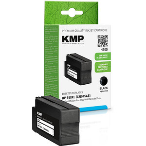 KMP H100  schwarz Druckerpatrone kompatibel zu HP 950XL (CN045AE)