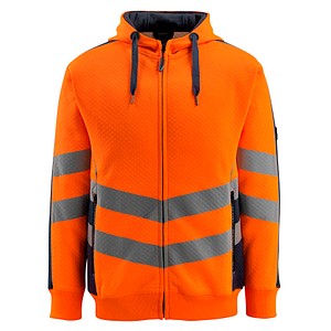 MASCOT® unisex Warnschutz-Langarmshirt Corby orange, schwarzblau Größe L