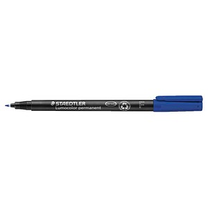 STAEDTLER Lumocolor Folienstifte blau 0,6 mm permanent, 10 St.