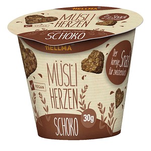 HELLMA Müsli-Herzen Schoko Müsli 30x 30,0 g, 30 St.