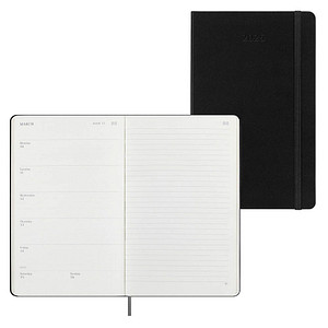 MOLESKINE Buchkalender Wochenkalender Smart 2025 schwarz