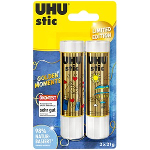 2 UHU stic GOLDEN MOMENTS Klebestifte 2x 21,0 g