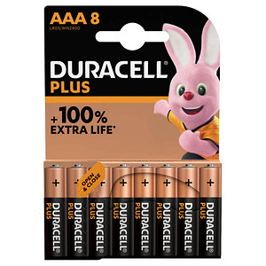 8 DURACELL Batterien PLUS Micro AAA 1,5 V