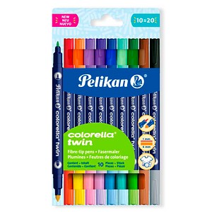 Pelikan Colorella Twin Filzstifte farbsortiert, 10 St.