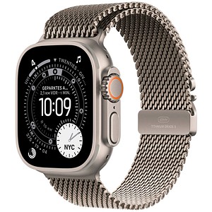Apple Watch Ultra 3 Milanaise Armband Small  natur