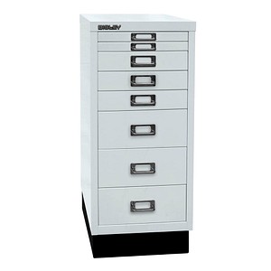 BISLEY MultiDrawer™ L298S Schubladenschrank lichtgrau 8 Schubladen 27,8 x 38,0 x 67,0 cm