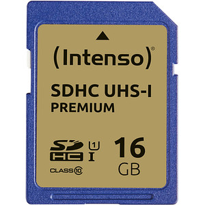 Intenso Speicherkarte SDHC-Karte Premium 16 GB