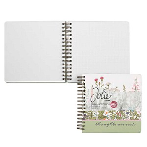 SIGEL Notizbuch mit Spirale Jolie® ca. DIN A5 punktkariert, lindgrün, hellgrau, rosa, orange Hardcover 240 Seiten, 1 St.