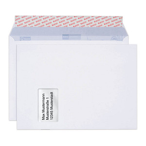 ELCO Briefumschläge Proclima DIN C4 mit Fenster weiß haftklebend 250 St.