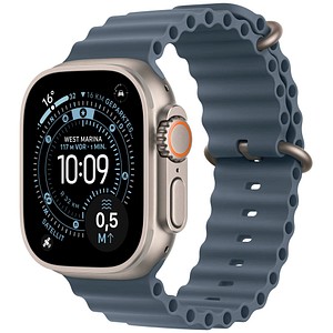 Apple Watch Ultra 3 Ocean Armband  maritimblau, natur