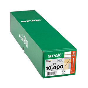 SPAX® Holzbauschrauben T50 Senkkopf WIROX 400mm  x 10 mm, 50 St.