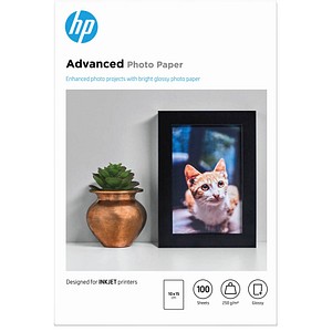 HP Fotopapier Q8692A 10,0 x 15,0 cm glänzend 250 g/qm 100 Blatt