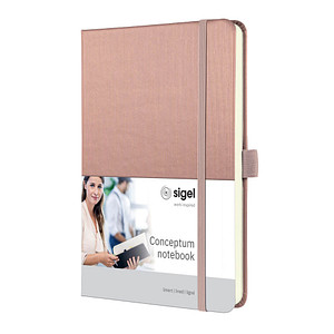 SIGEL Notizbuch CONCEPTUM DIN A5 liniert, rose metallic Hardcover 194 Seiten, 1 St.