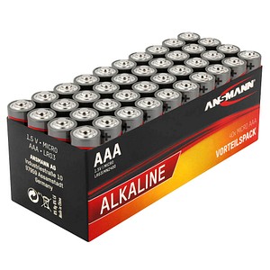 40 ANSMANN Batterien Red Alkaline Micro AAA 1,5 V
