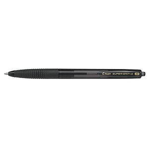 PILOT Kugelschreiber SUPER GRIP G schwarz, Schreibfarbe: schwarz, 1 St.