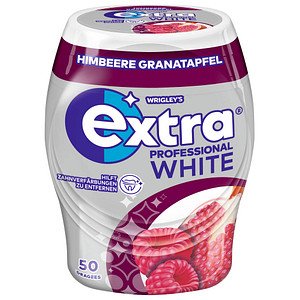 extra® PROFESSIONAL WHITE HIMBEERE GRANATAPFEL Kaugummis 50 Dragees, 1 St.