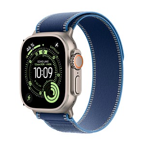Apple Watch Ultra 3 Trail Armband S/M  blau, natur